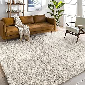 Artistic Weavers Hapsburg Moroccan Shag Area Rug, 5'3" x 7'3", Beige | Amazon (US)