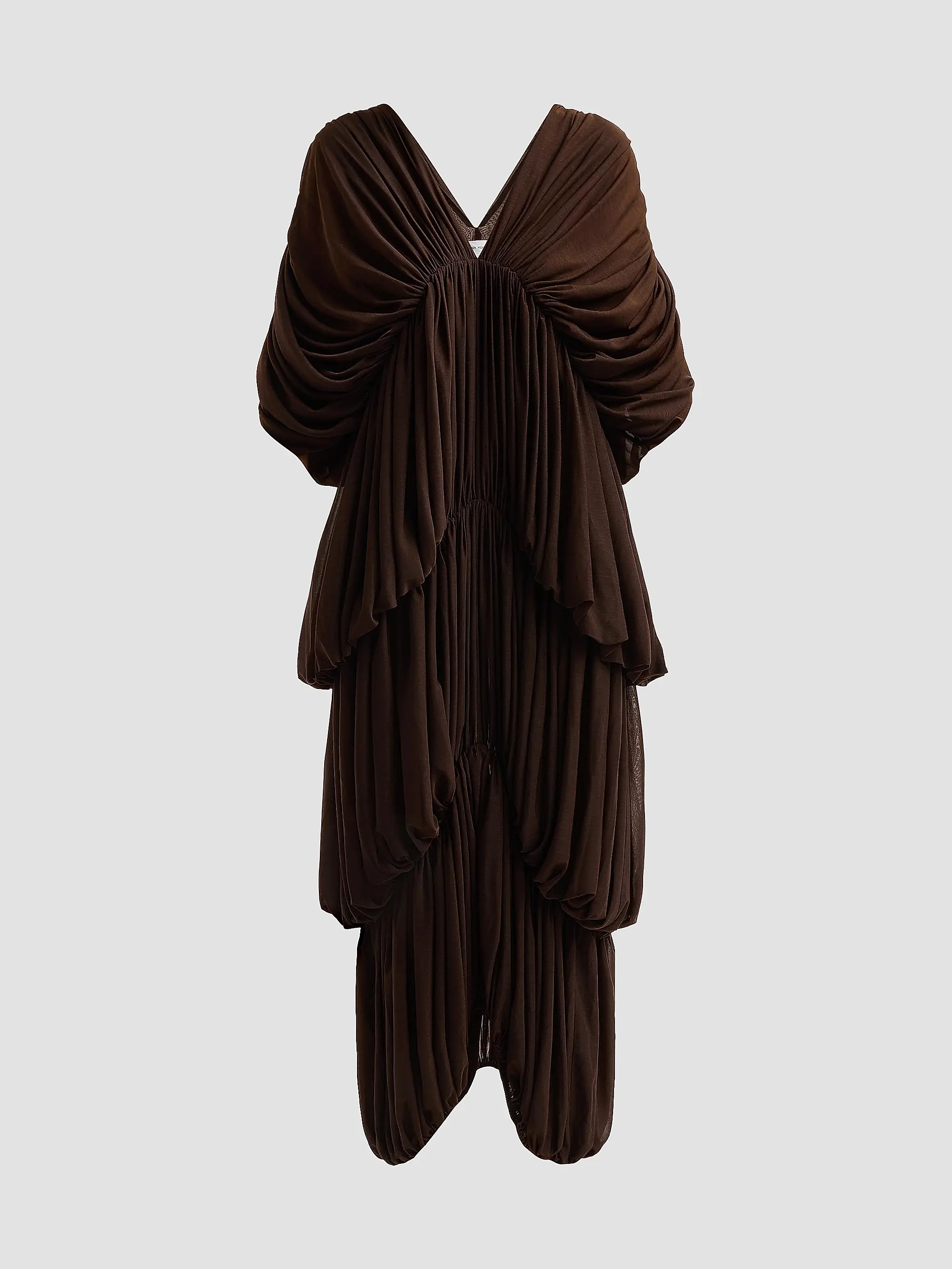 Damier Tiered Draped Maxi Dress | Saks Fifth Avenue