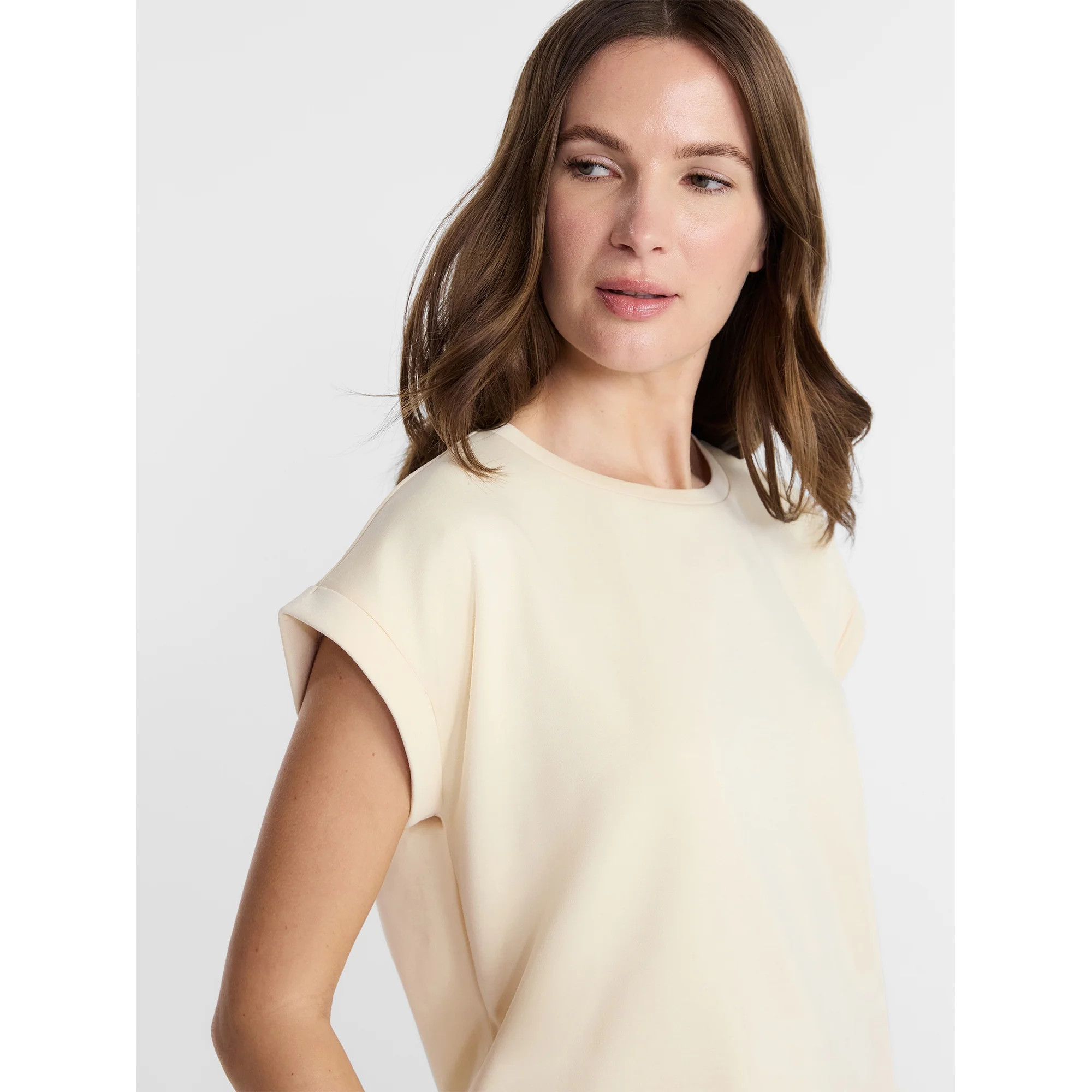 Lissome Women's Scuba Knit Top and Shorts Lounge Set, 2-Piece, Sizes S-4X | Walmart (US)