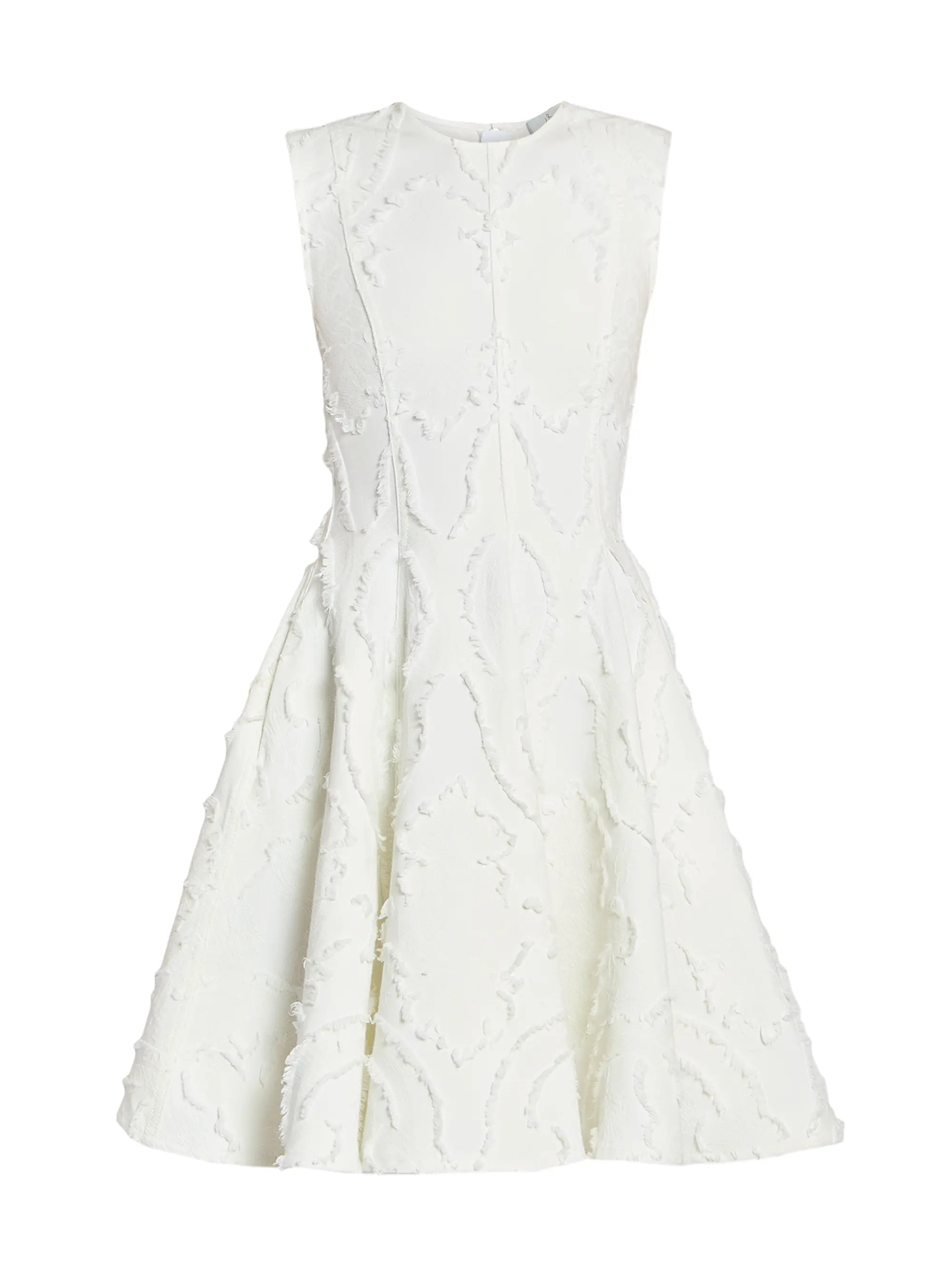 Erdem Textured Denim Fit &amp; Flare Minidress | Saks Fifth Avenue | Saks Fifth Avenue
