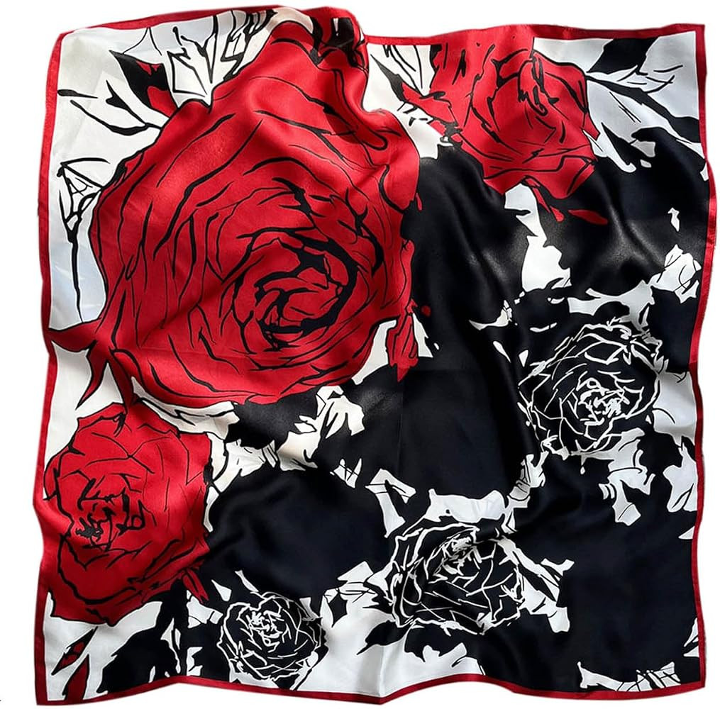 Hioyiwse Head Scarf For Women Hair Bandana 35" Large Square Satin Wrap Sleeping Neck Silk Satin H... | Amazon (US)
