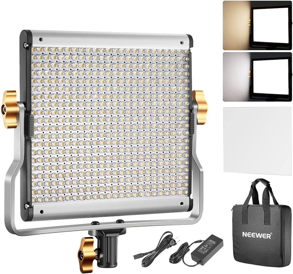 Neewer Dimmable Bi-Color LED with U Bracket Professional Video Light for Studio, YouTube Outdoor ... | Amazon (US)