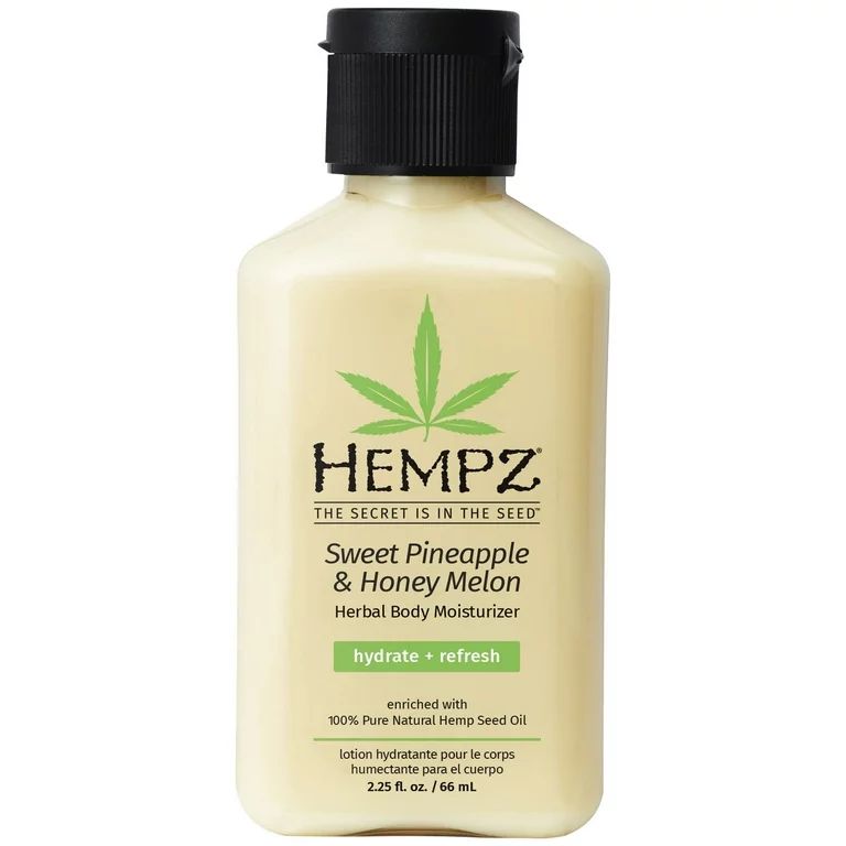 Hempz Sweet Pineapple & Honey Melon Herbal Body Moisturizer for Dry Skin, 2.25 fl oz | Walmart (US)