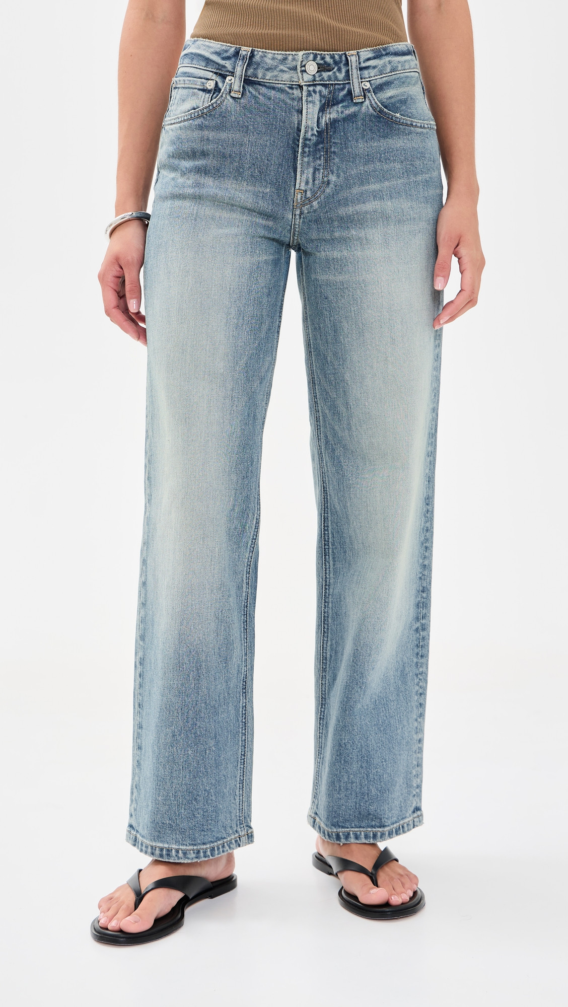 MOUSSY VINTAGE Idabel Straight Jeans Light Blue 26 | Shopbop