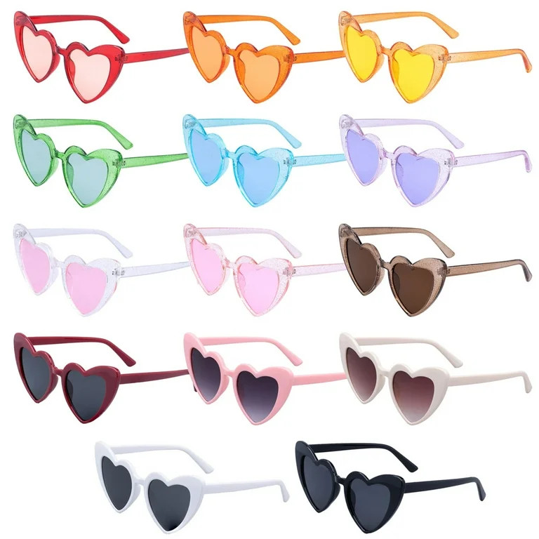 COLLECT PRESENT Light Women's Heart Shaped Sunglasses, White | Walmart (US)