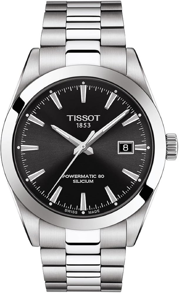 Tissot mens Gentleman Stainless Steel Dress Watch Grey T1274071105100 | Amazon (US)
