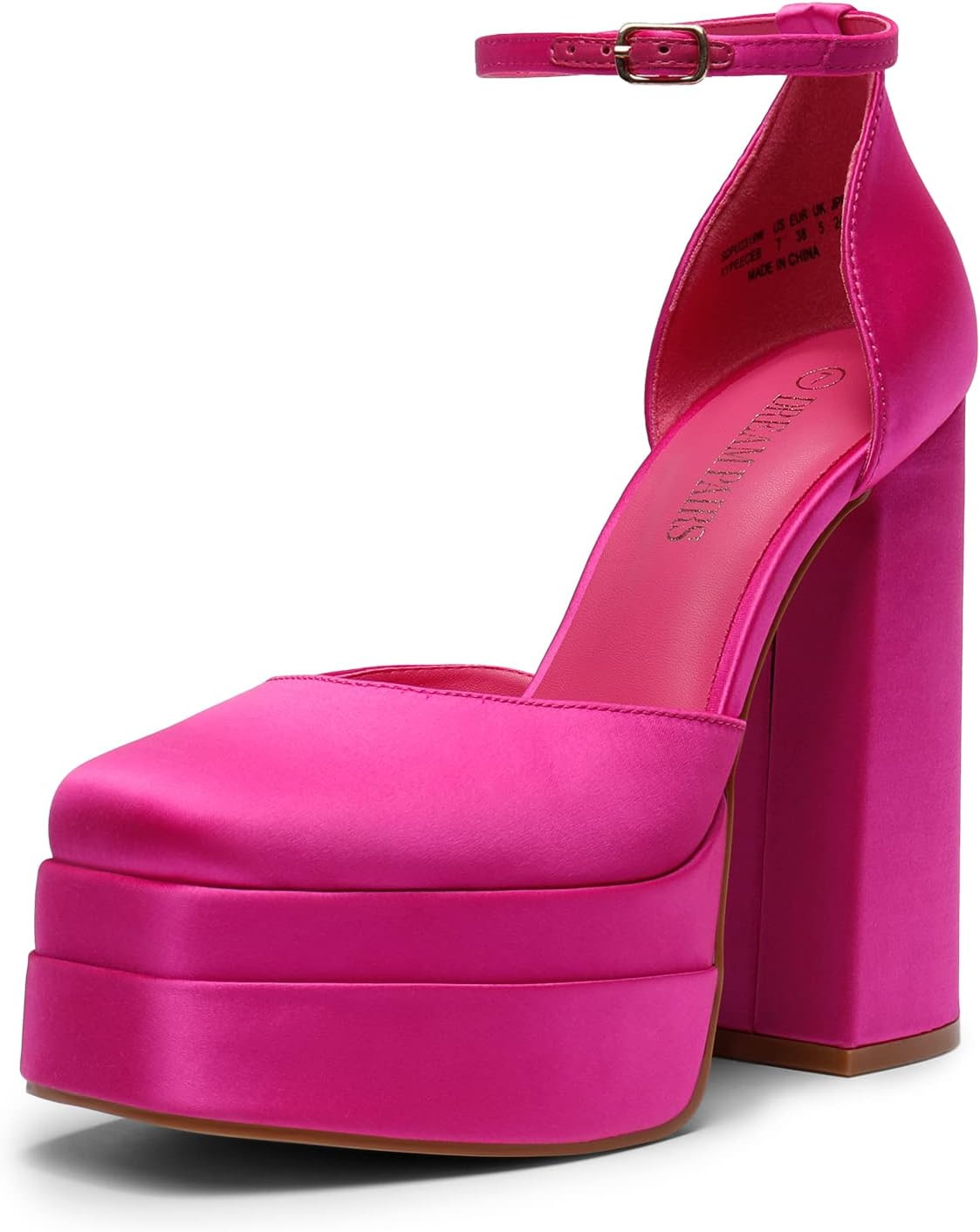 DREAM PAIRS Women's High Platform Closed Toe Heels | Amazon (US)