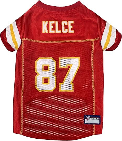 NFLPA Travis Kelce PET Jersey, NFL Dog Shirt, Size Medium, Kansas City Chiefs Mesh Jersey for Dog... | Amazon (US)