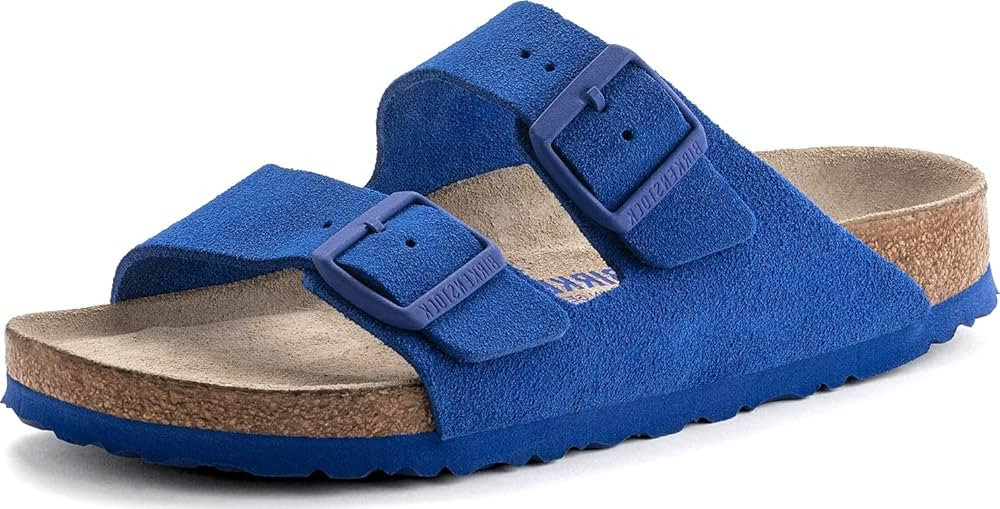 Birkenstock Women's Slide Arizona SFB Iron Oil LTR | Amazon (US)