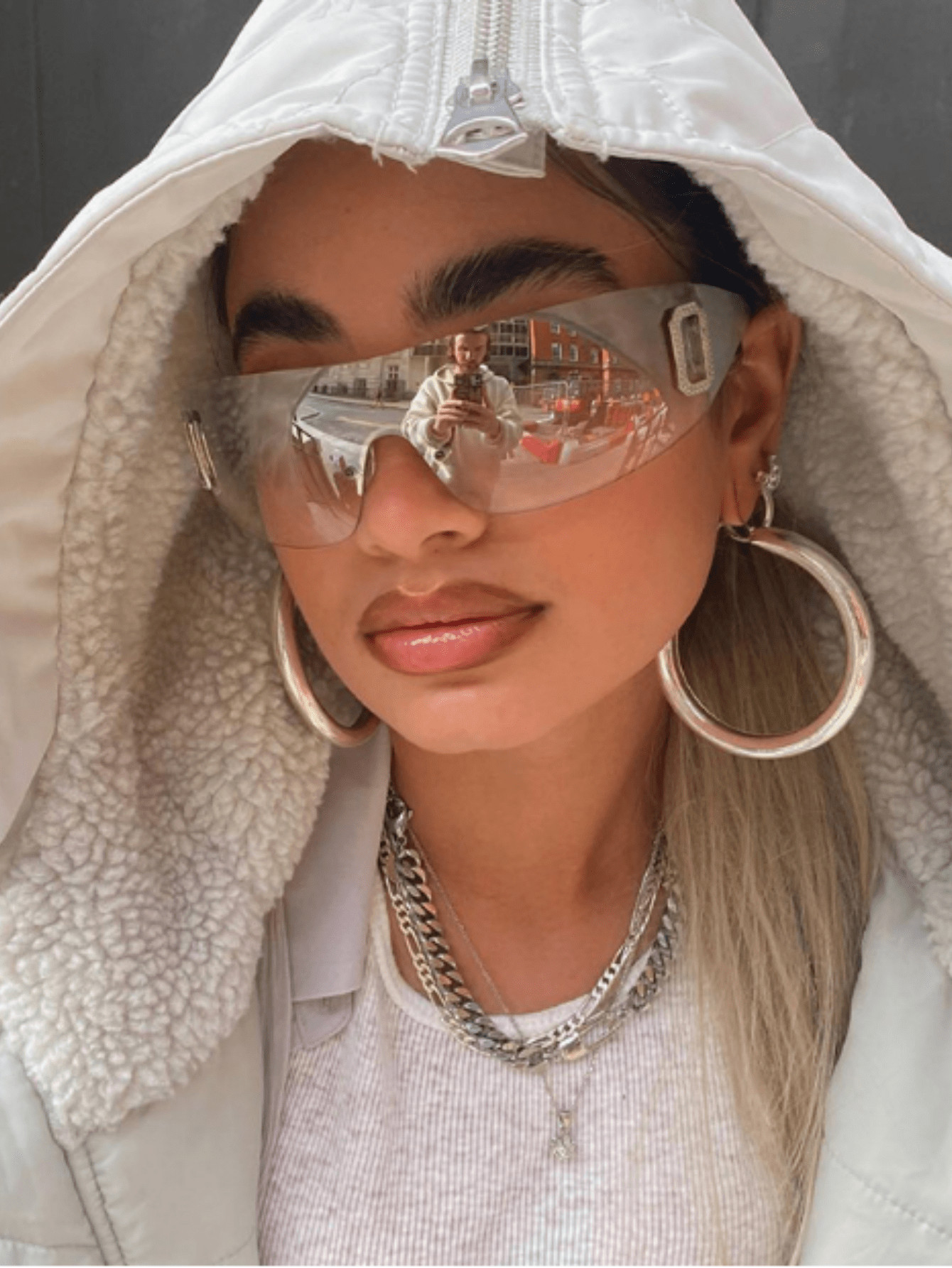 1 Par Mulheres Embrulho Lente Ombre Óculos Da Moda | SHEIN