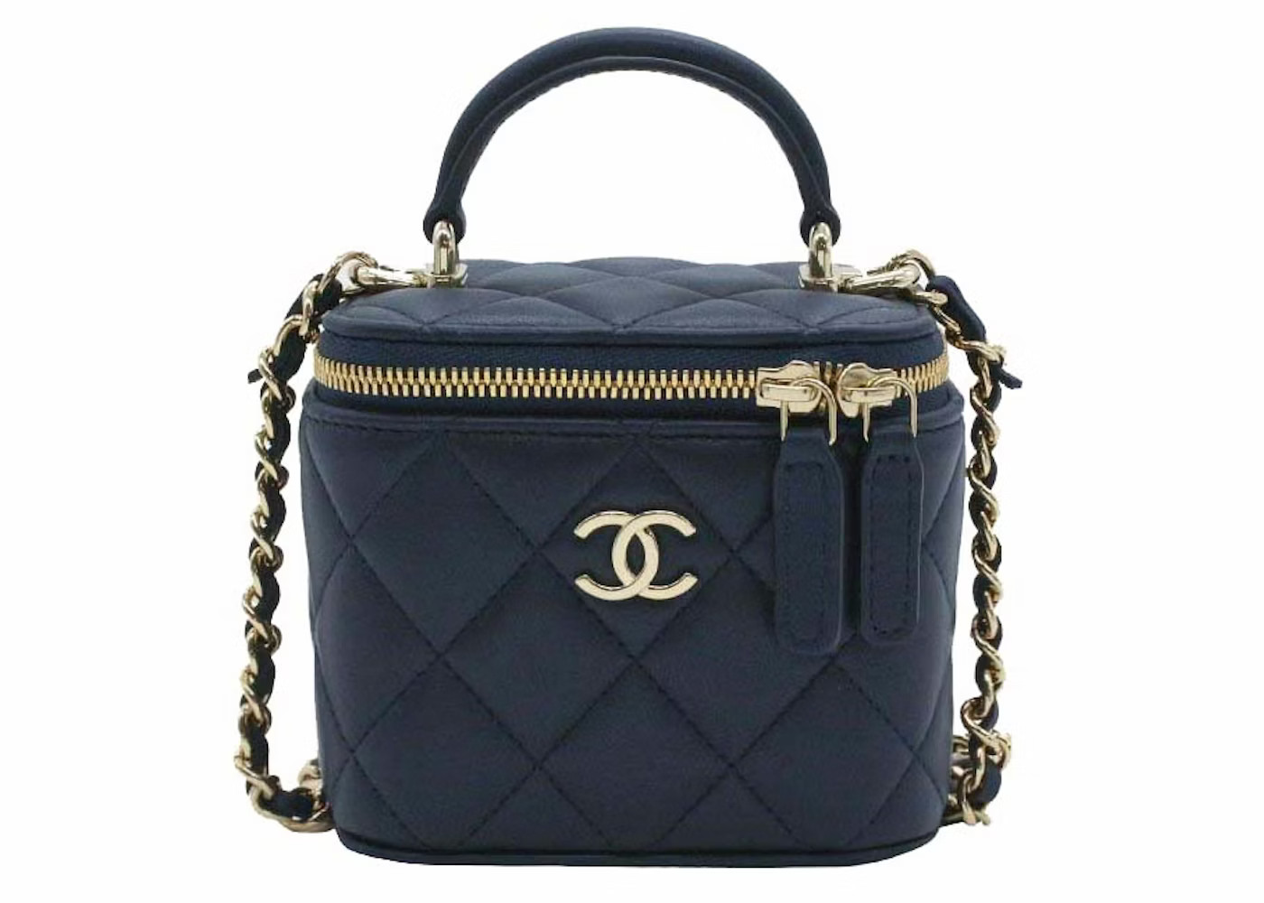 Chanel Classic Mini VanityNavy Blue (AP2198) | StockX