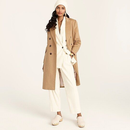 Double-breasted topcoat in Italian wool-cashmere | J.Crew US