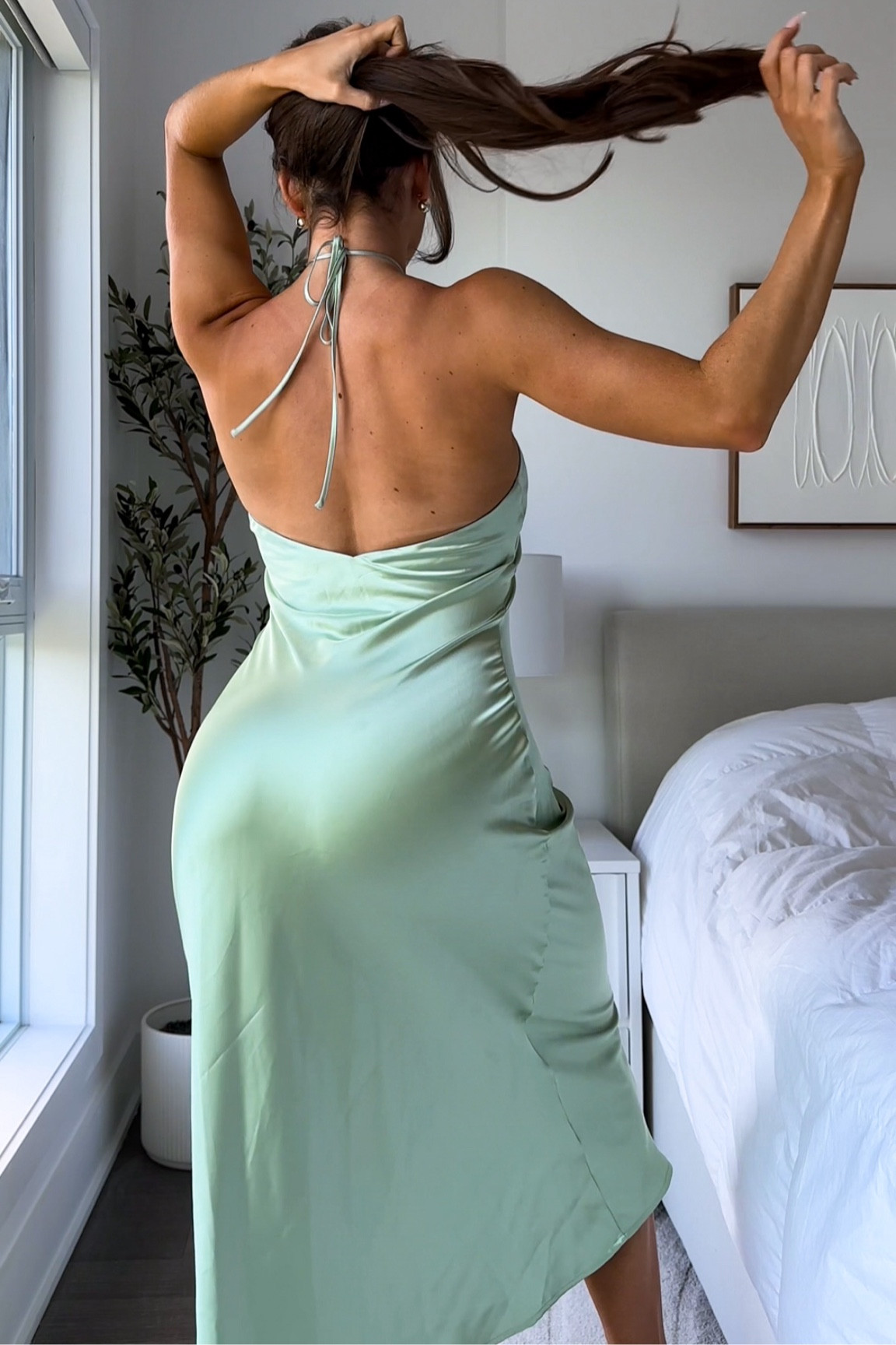 Silk backless dress✨ 