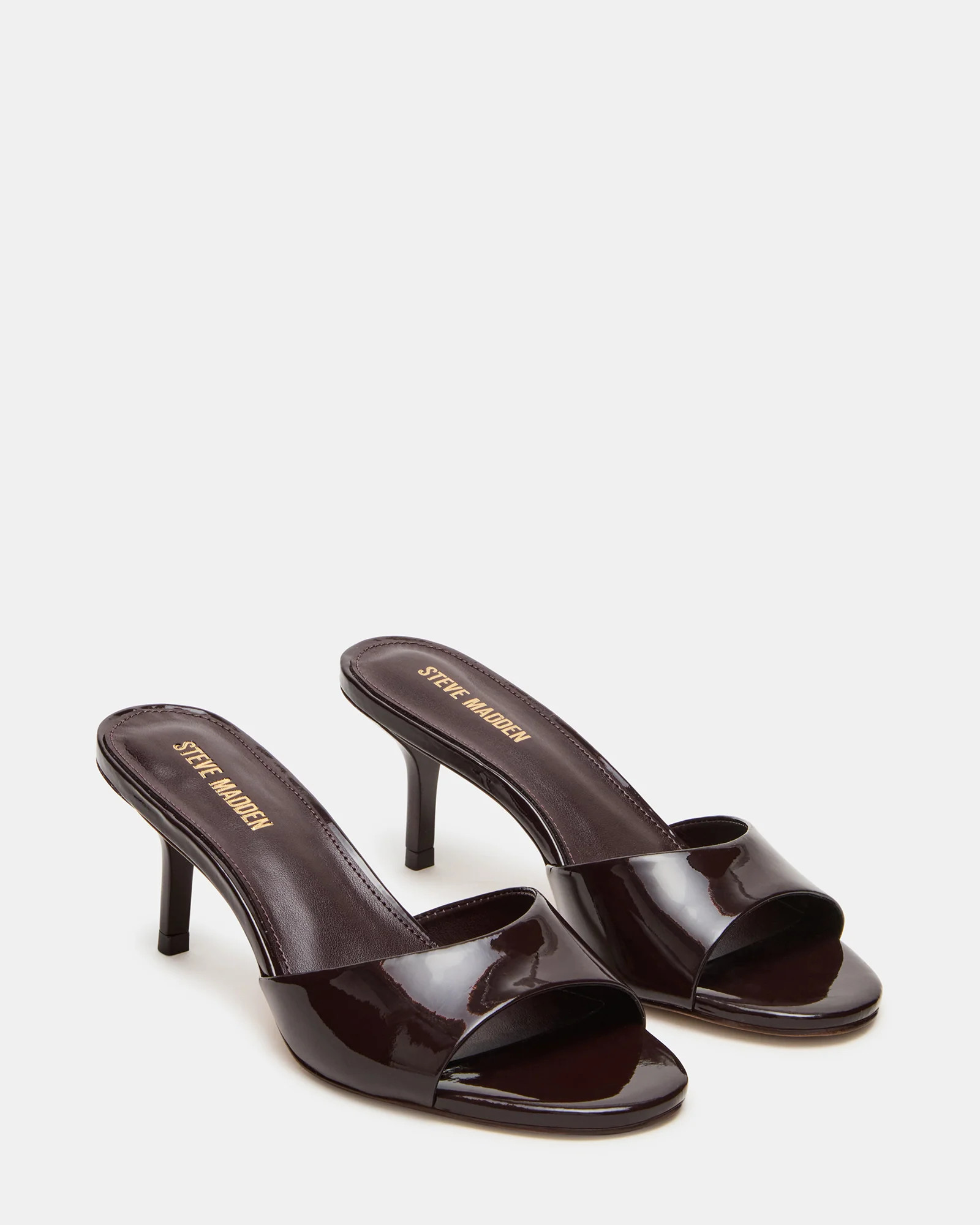 KENDRIX Brown Leather Women's Mule Heel | Steve Madden (US)