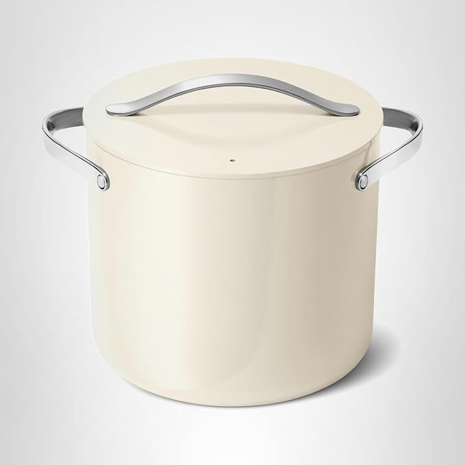 Caraway Stock Pot - 12 Qt Ceramic Coated With Lid - Free From Forever Chemicals - Large for Bigge... | Amazon (US)