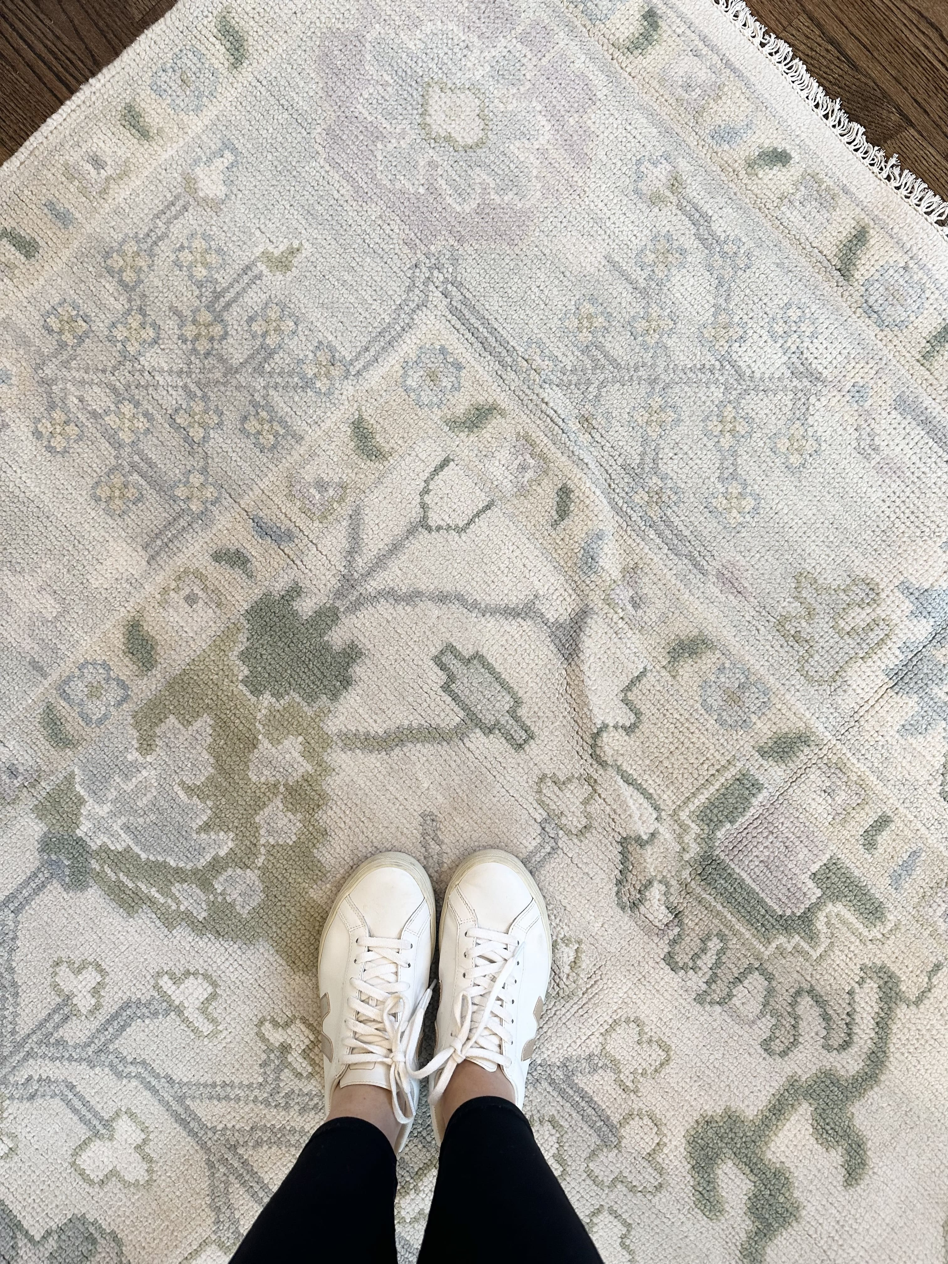 Charleston Green Modern Oushak | DFW Textile Sourcing