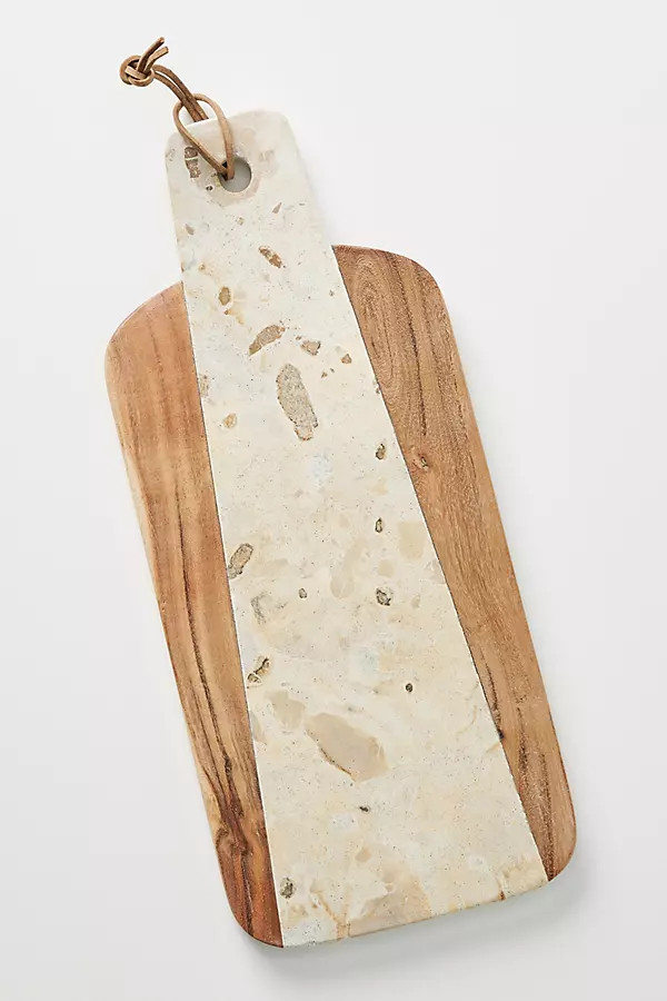 Marbled Acacia Cheese Board By Anthropologie in Assorted Size COASTERS | Anthropologie (US)