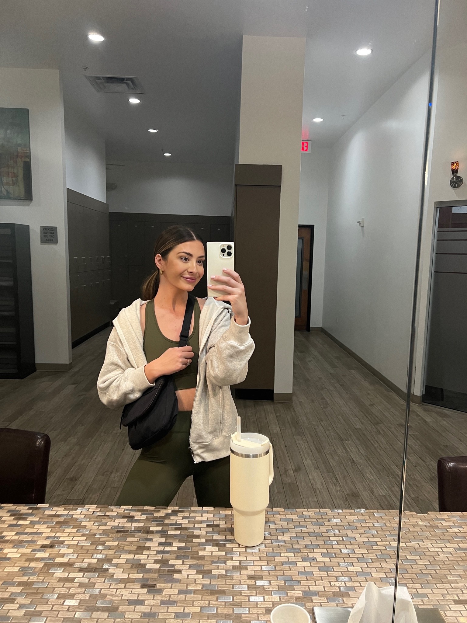 Medium in this olive set and medium in jacket!! 

#LTKfit #LTKunder100