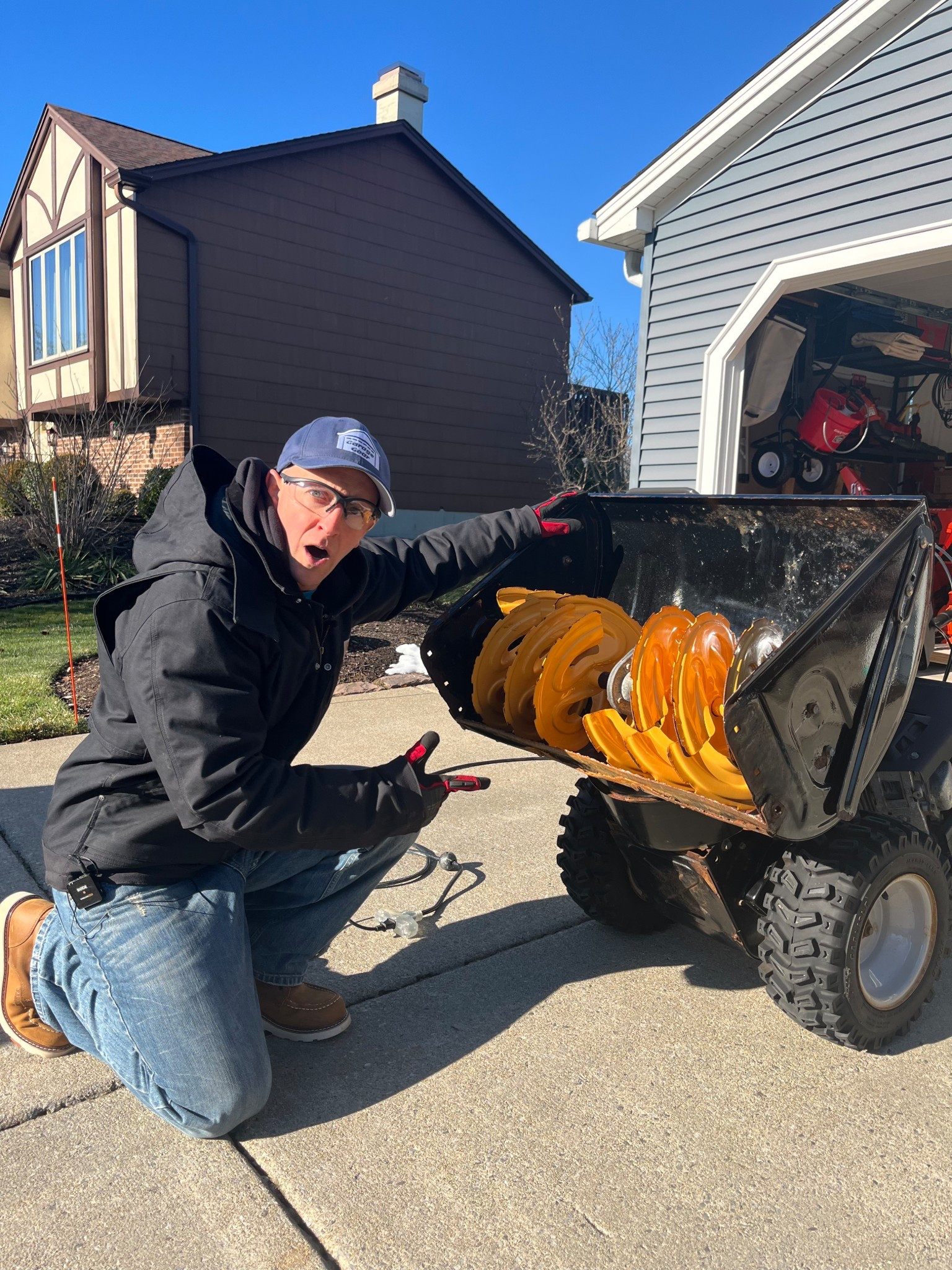 ALWAYS SET YOUR SKIDS ON YOUR SNOWBLOWER AT THE RIGHT HEIGHT TO AVOID THIS

#LTKOver40 #LTKSeasonal #LTKHome