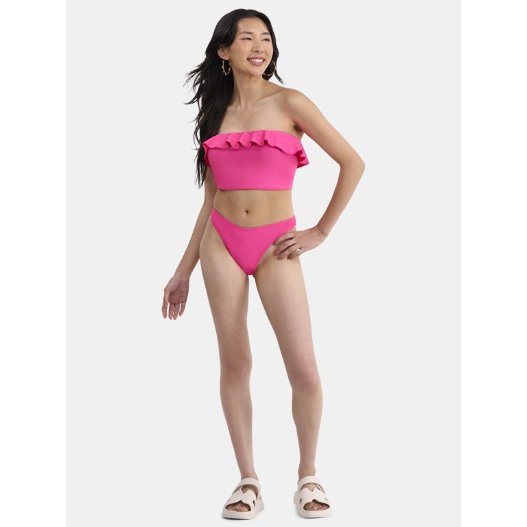 No Boundaries Women's Multiwear Skirt and Bandeau Swim Top, 1-Piece, Sizes XXS - XL | Walmart (US)