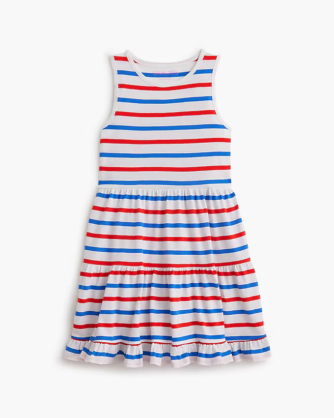 Girls' striped knit tank dress | J.Crew Factory