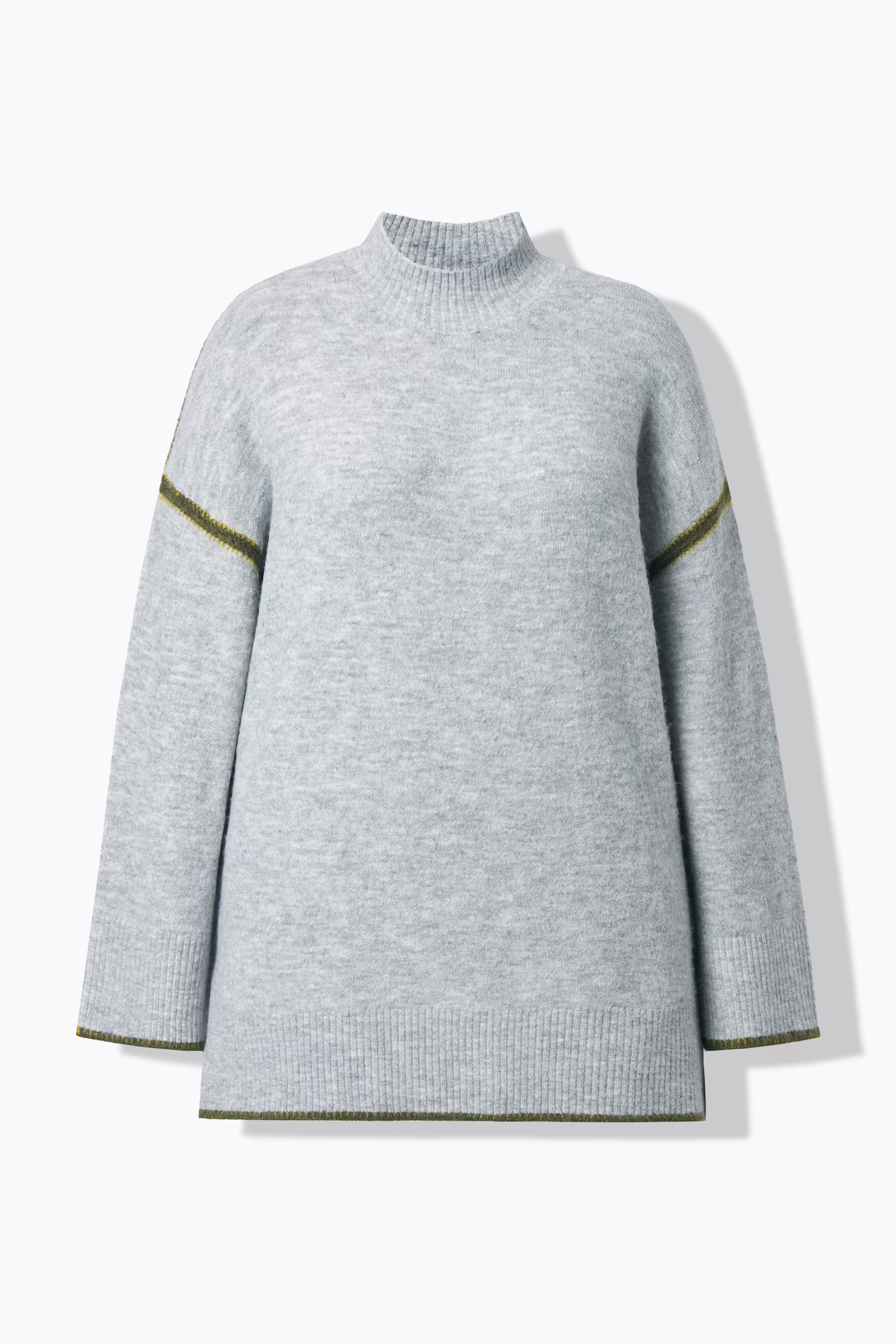 Decorative Seam Oversized Sweater | Ulla Popken - US