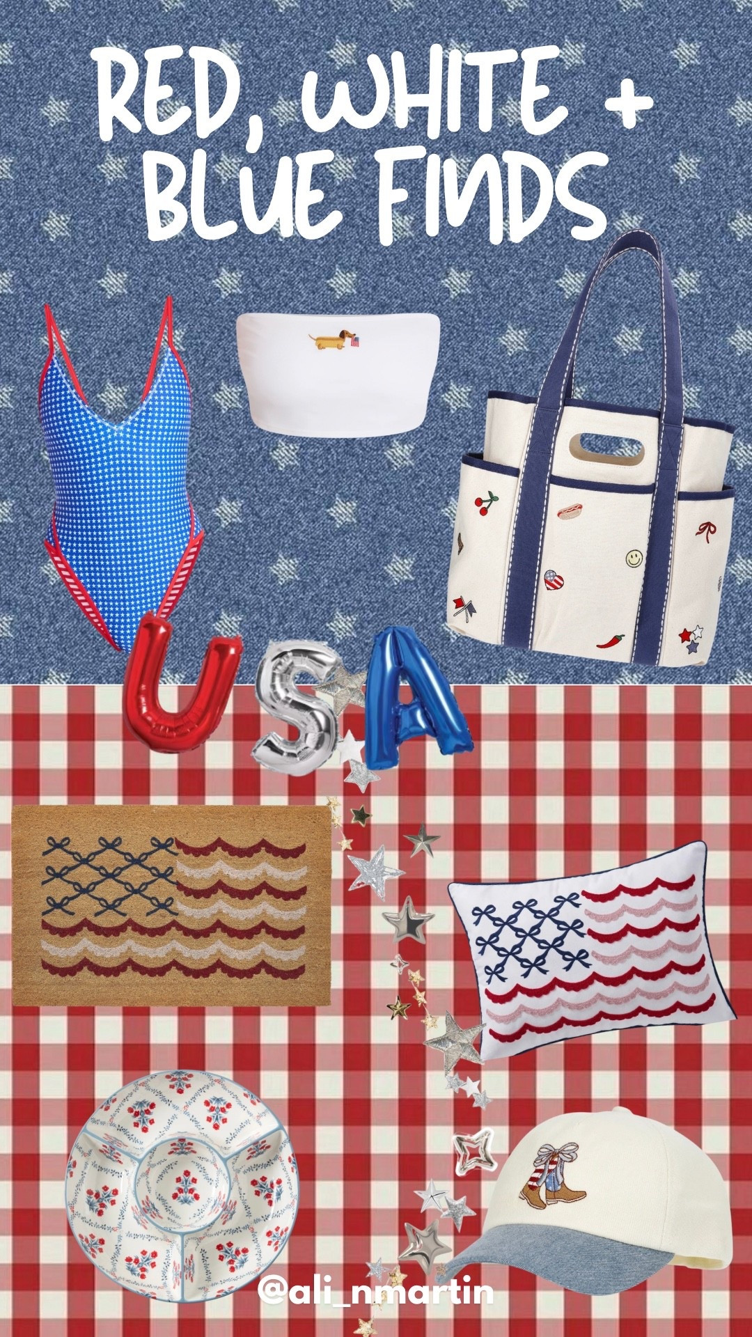 patriotic finds 🇺🇸🩵

#LTKHome #LTKSeasonal #LTKSwim