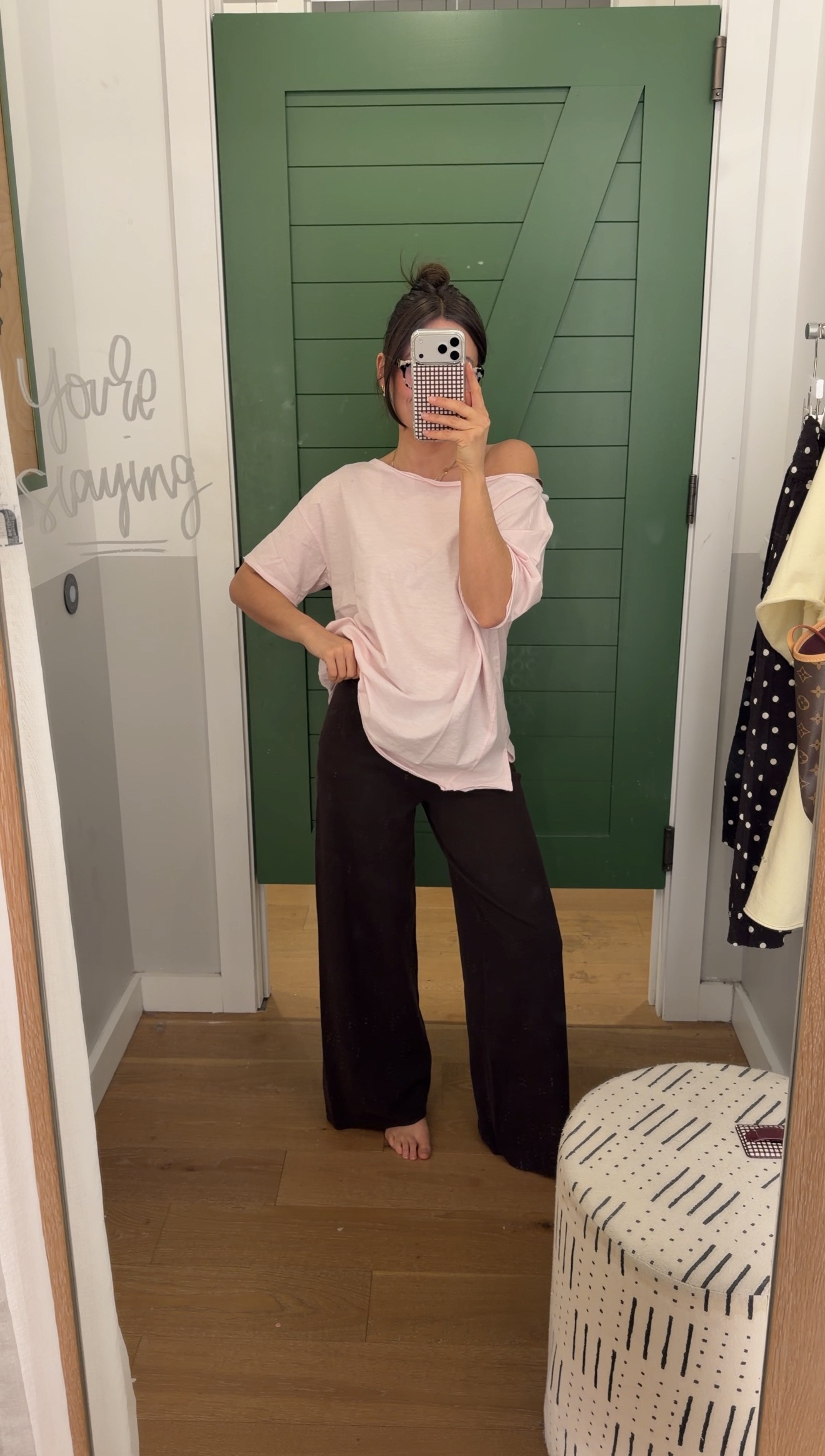 Stopped into Aerie while hunting for comfy cruise outfits and this set instantly made the cut ✨ The pants are SO good!! soft, drapey, and the kind you’ll want to live in for travel days or lounging. I loved the top too, but the small was a bit oversized on me, wish they had an XS to try!

Wearing XS in the pants (true to size and perfect fit).

#LTKdayinmylife #LTKgrwm #LTKSeasonal