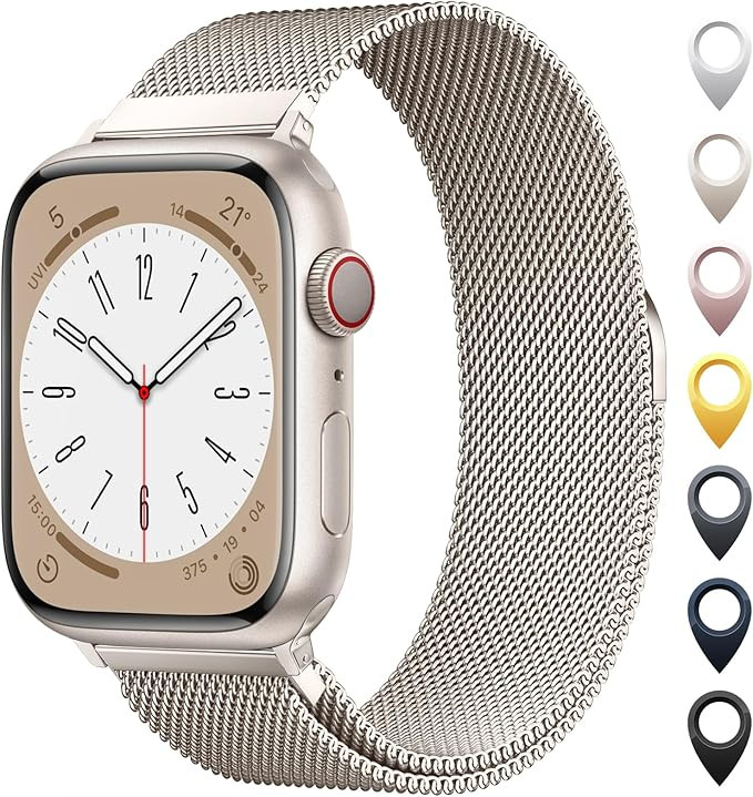 Original Milanese Loop Band Compatible with Apple Watch 38mm 40mm 41mm 42mm 44mm 45mm 46mm 49mm -... | Amazon (US)