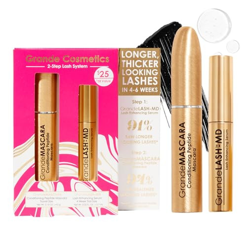 Grande Cosmetics Lash & Brow Care Systems – Multi-Step Enhancing Sets for Longer, Fuller, Healthier Look | Amazon (US)