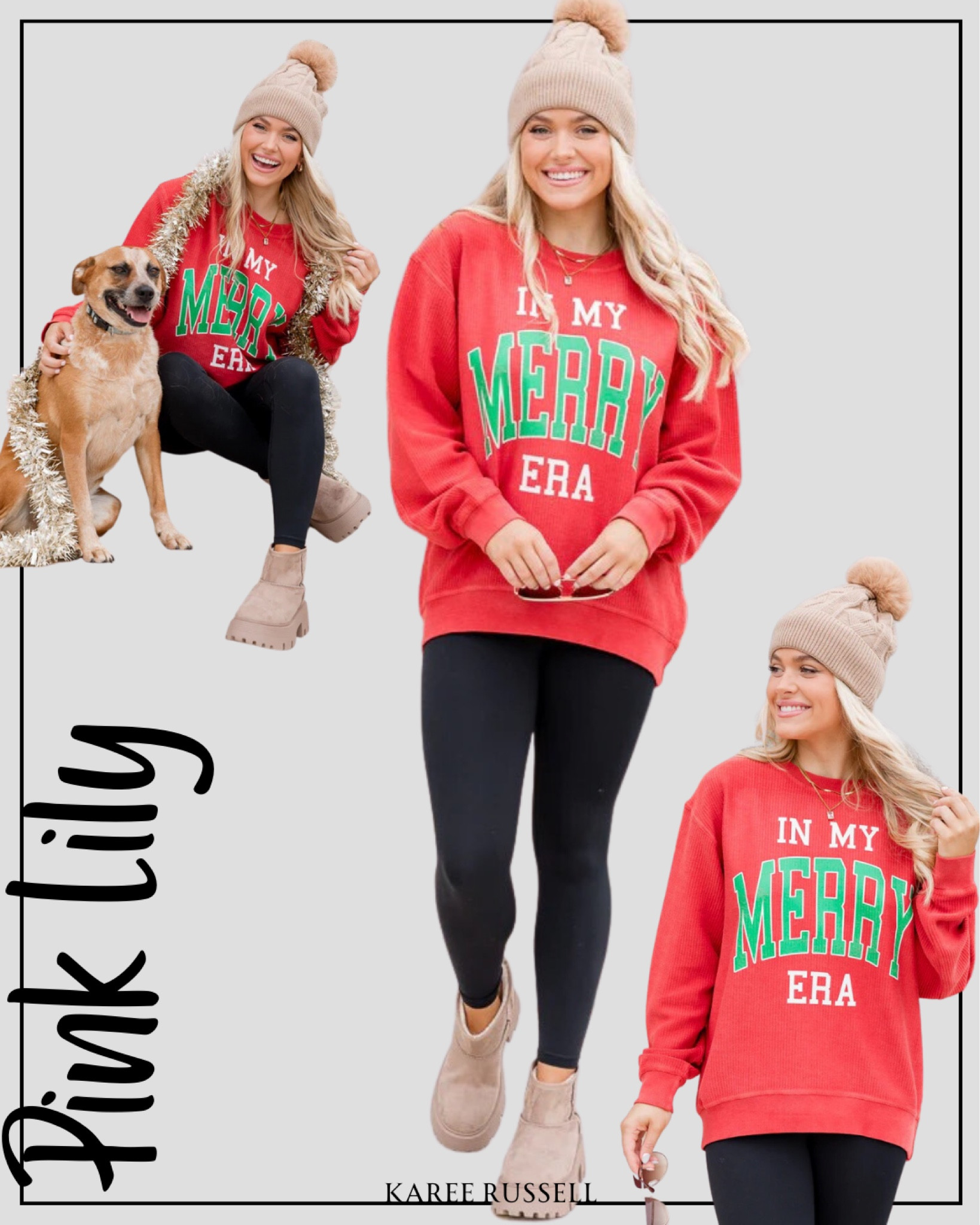 Shop the cute and cozy sleigh all day collection now

I always size up in Pink Lily clothes (sizing doesn’t seem to be accurate for my sizes)… I go with XL in all products and size up 1 shoe size in shoes (9)! 
#pinklily 
#shoppinklily
#sleighallday 

New fall arrivals
New arrivals for fall
Fall booties 
Fall boots
Fall traditional outfits 
Transitional ootd
Sherpa
Fall sandals 
Fall shoes 
Fall styles 
Women fashion 
Women’s outfits 
Women’s accessories 
Women’s coats 
Women’s shoes 
Women’s fall fashion 
Women’s fall outfit idea
Women’s purse
Women’s handbag
Women’s leggings
Women’s boots
Earrings 
Apple Watch 
Watch 
Accessories 
Beauty 
Beauty products 
Women’s tunics
Tunic
Long sleeve top
Long sleeves 
Leggings 
Boots 
Walmart
Amazon 
Target
Pink Lily
Women’s winter fashion 
Women’s fleece leggings

#LTKHolidaySale #LTKmidsize #LTKHoliday