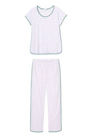 Pima Short-Long Set in Iris | LAKE Pajamas