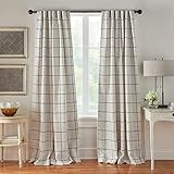 Elrene Home Fashions Brighton Windowpane Plaid Blackout Window Curtain, Living Room and Bedroom Drap | Amazon (US)