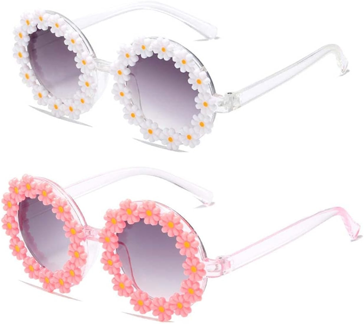 Qianteng Girl Sunglasses Flower Shaped Cute Glasses UV400 Protection for Toddler Girls Boys | Amazon (US)