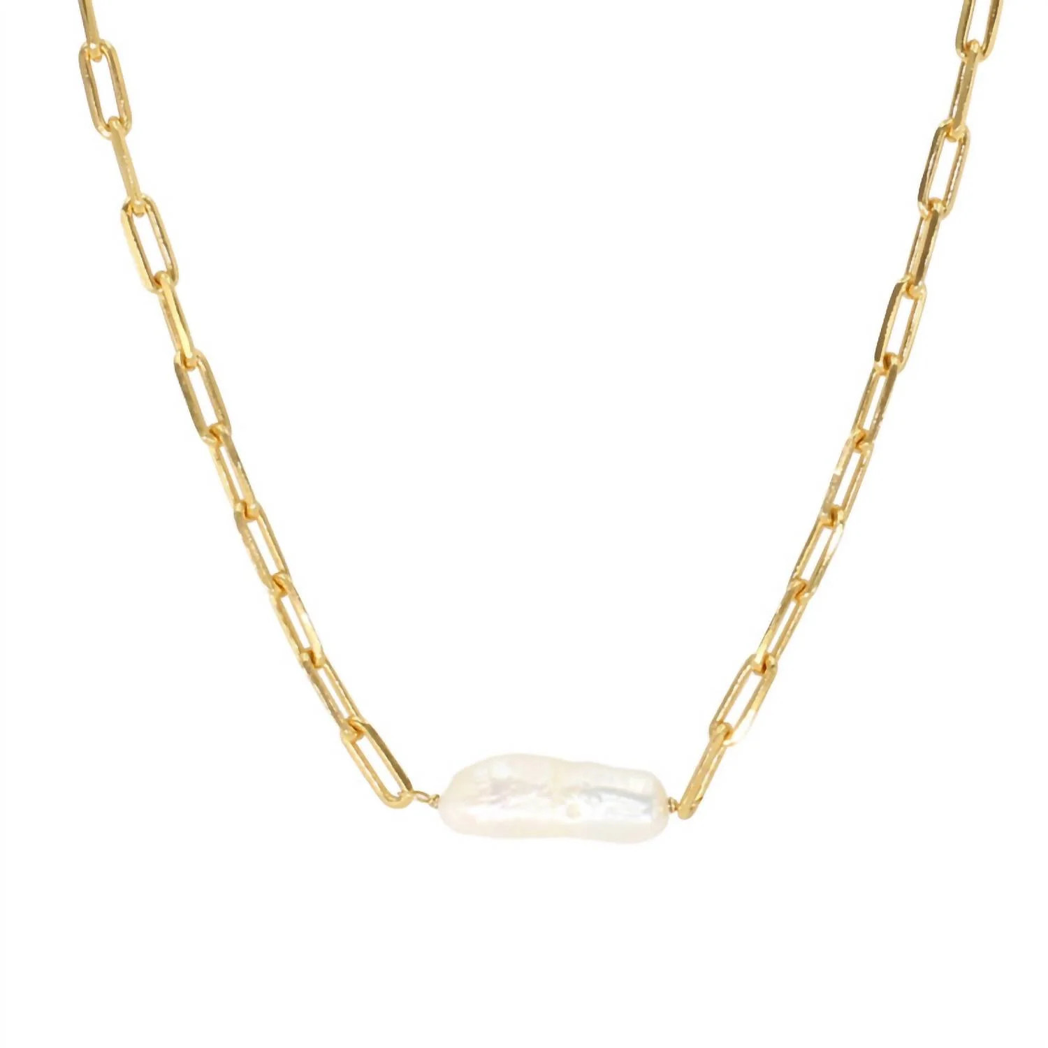 Luna Pearl Necklace In Gold | Shop Simon