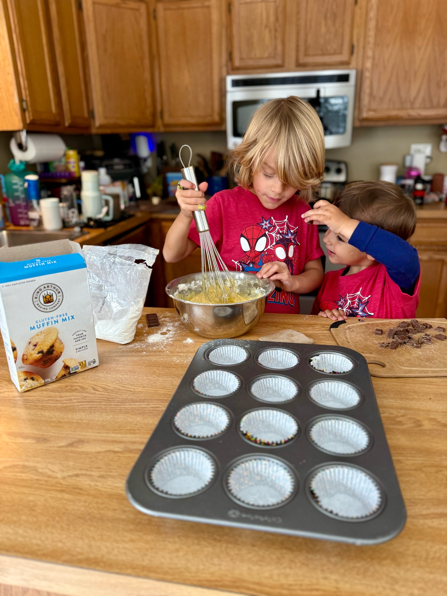 Snow days in Michigan mean one thing: baking time! With the *EXTREME* cold outside, we’re staying warm indoors, and King Arthur is saving the day. Their mixes are all we buy for muffins and pancakes—especially perfect for gluten-free baking. The boys love getting involved, and it’s the coziest way to enjoy a day like this. What’s the weather like by you? Are you bundling up or staying toasty somewhere warm?

#LTKHome #LTKSaleAlert #LTKKids