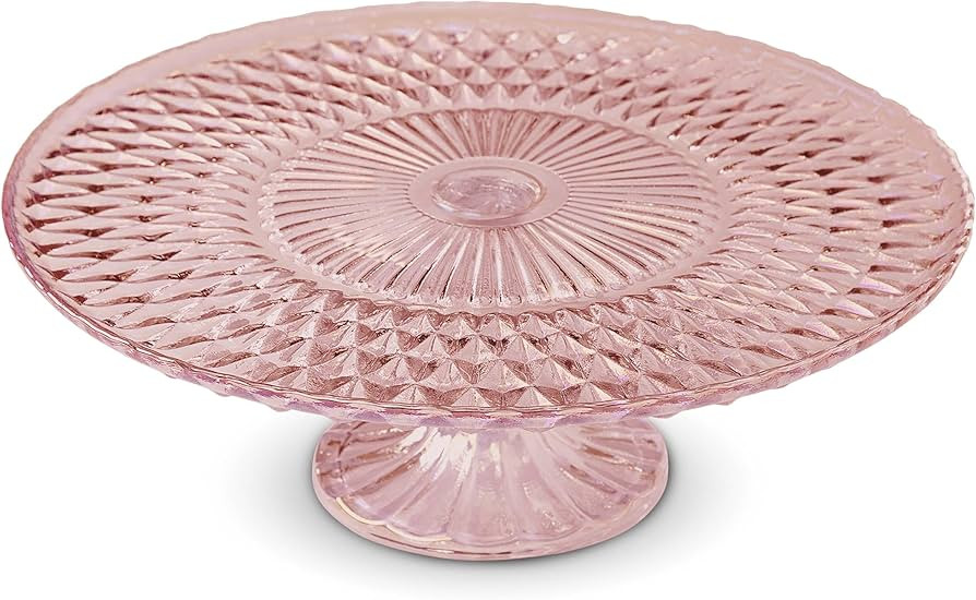 Amici Home Rochester Footed Glass Cake Stand | Round Vintage Style Cake Plate | Serving Platter f... | Amazon (US)