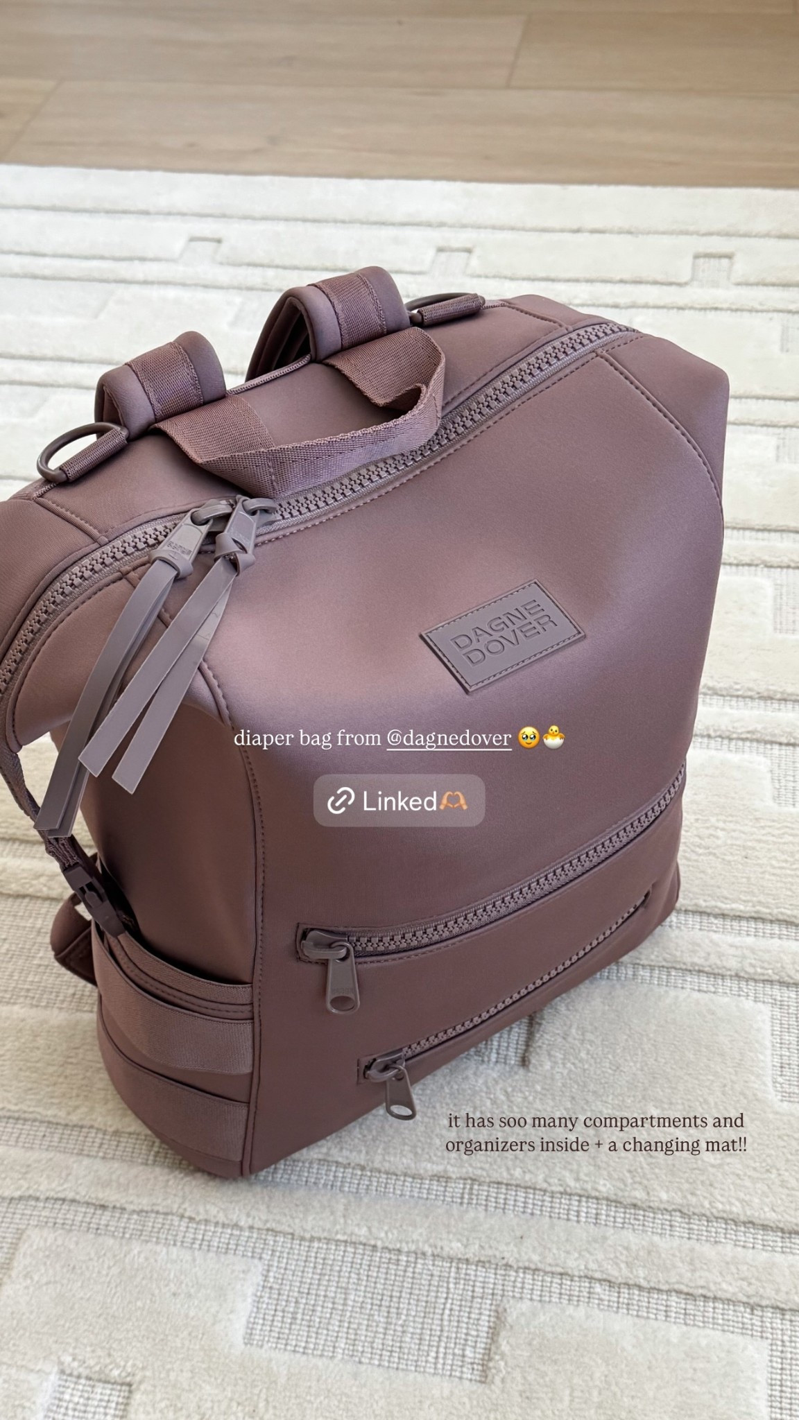 diaper bag as a first time mom with a baby girl on the way🐣 it has soo many compartments and organizers inside + a changing mat!! 

mom to be, baby shower gift ideas, mom bag, diaper backpack, baby bag, portable changing mat, pregnancy must haves, FTM essentials, Dagne Dover, neoprene bag 

#LTKItBag #LTKBaby #LTKBump