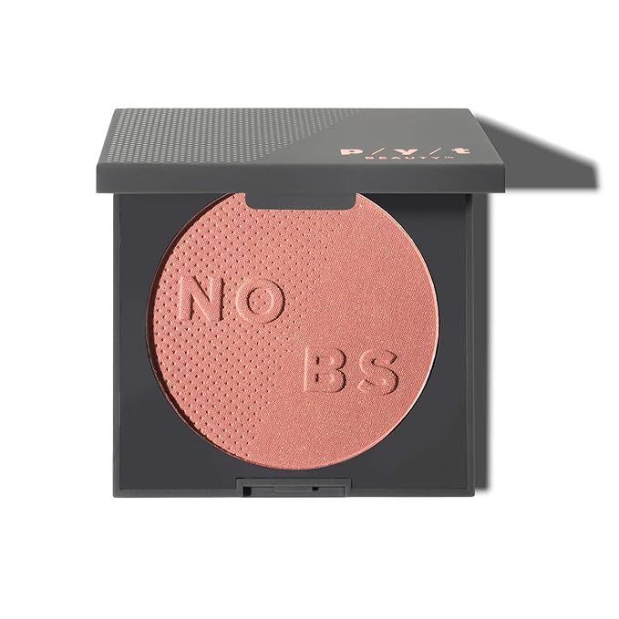 PYT Beauty Everyday Blush Powder, Peachy Coral with Golden Shimmer Highlighter, Hypoallergenic, C... | Amazon (US)