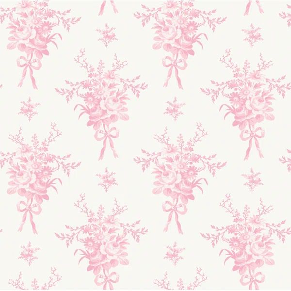 Rosie Arrangements Bouquet Toss 33' L x 20.5" W Wallpaper Roll | Wayfair North America