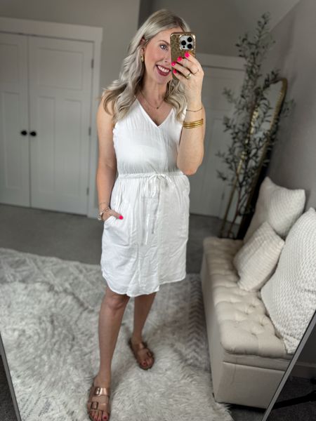 Weekend Walmart Wins try on
White utility dress- medium 

#LTKFindsUnder50 #LTKStyleTip #LTKSeasonal
