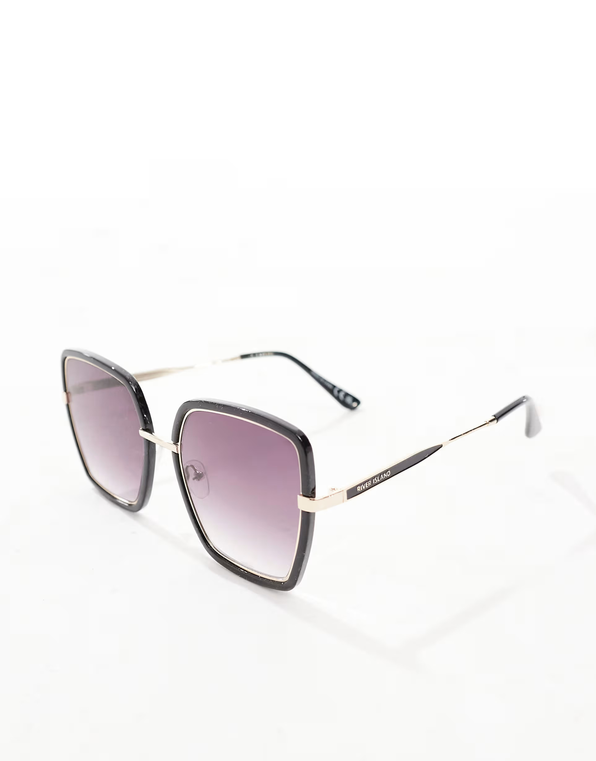 River Island oversized square sunglasses in black | ASOS (Global)