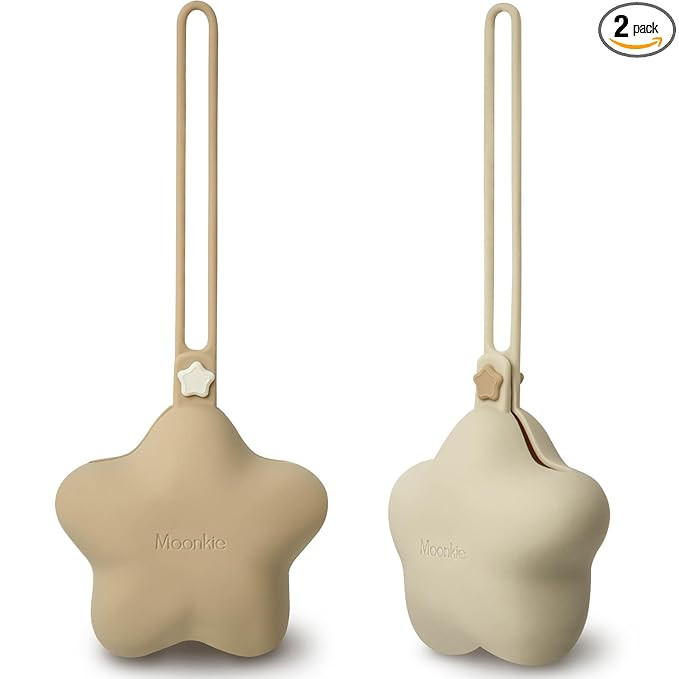 Silicone Pacifier Holder Case, Cute Portable Pacifier Storage Case, 2 Pack | Amazon (US)