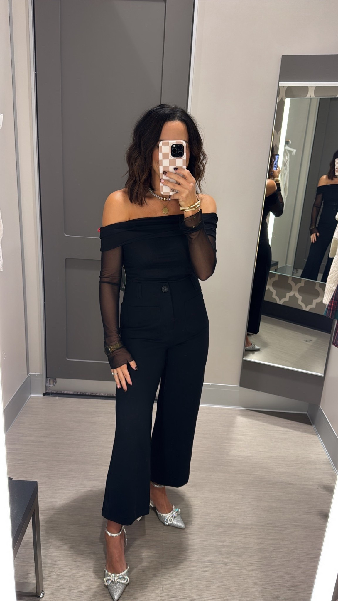 Y’all this off-the-shoulder moment is a total 10!! ⭐️ it is so chic and perfect for all the holiday parties! Target style, off the shoulder top, monochrome outfit, black holiday look, chic style, elevated basics, VintagePickinn

#LTKootd #LTKHoliday #LTKCyberWeek