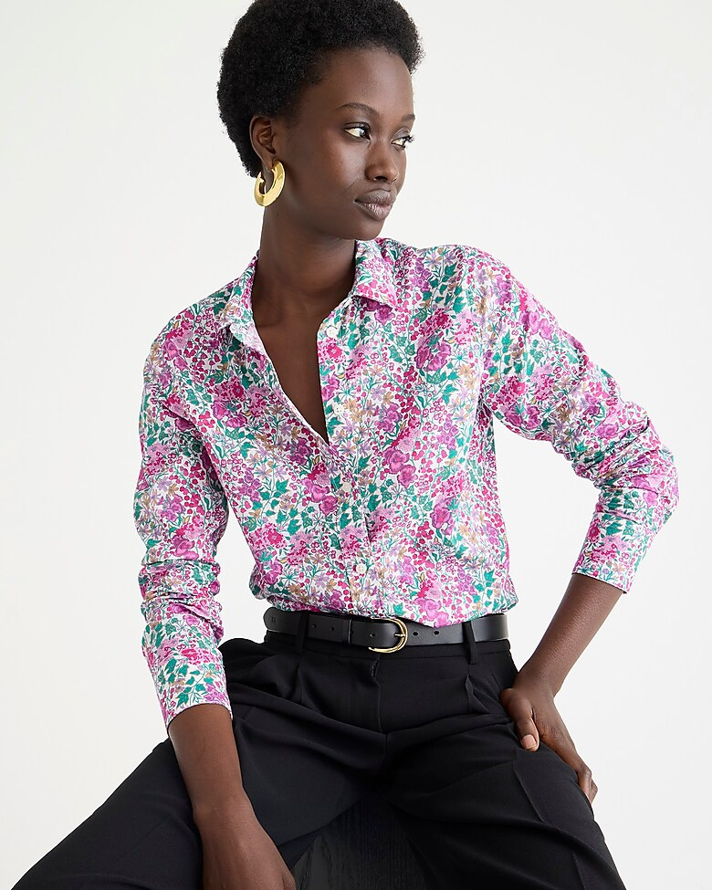 Slim-fit shirt in Liberty® Edna Floral fabric | J. Crew US