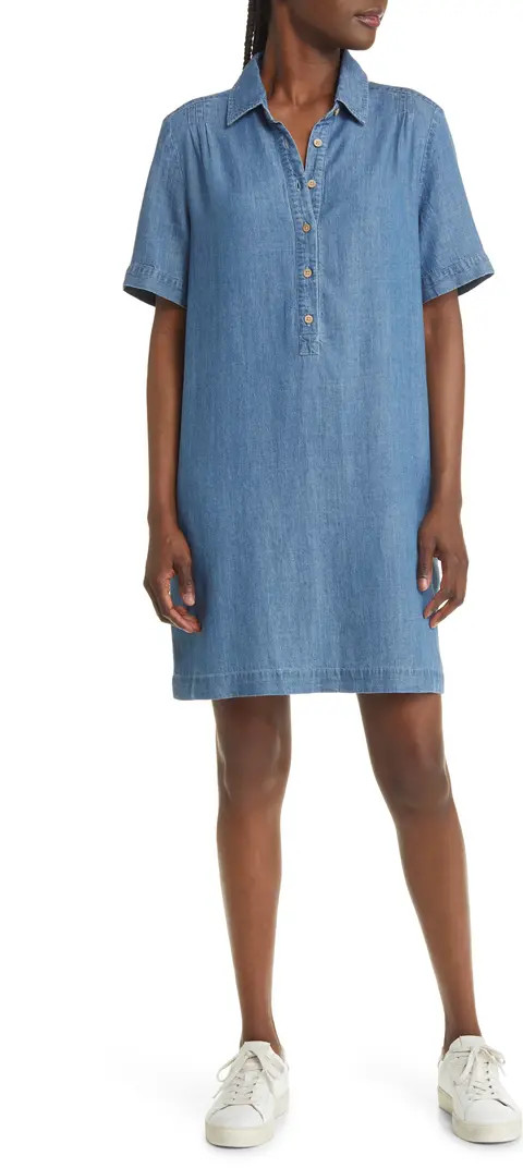 Hana Chambray Mini Shirtdress | Nordstrom