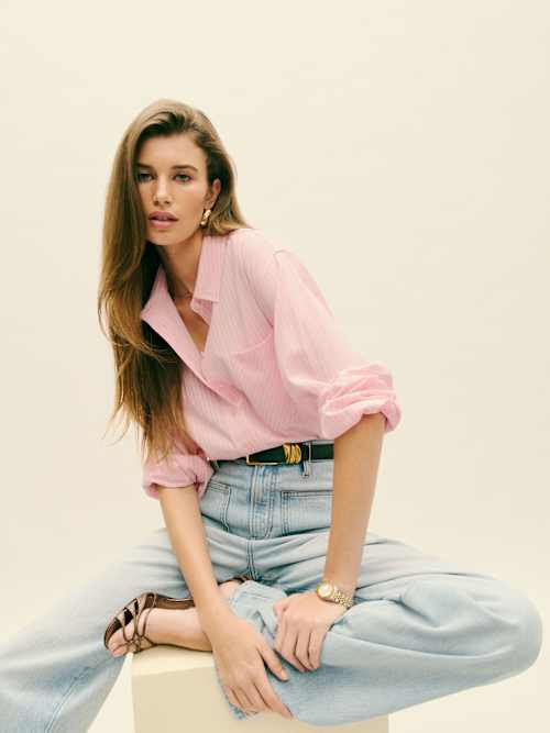 Eli Oversized Shirt | Reformation (Global)