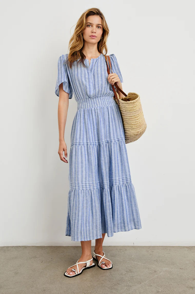 CANNES DRESS - LAKE VIEW STRIPE | Rails