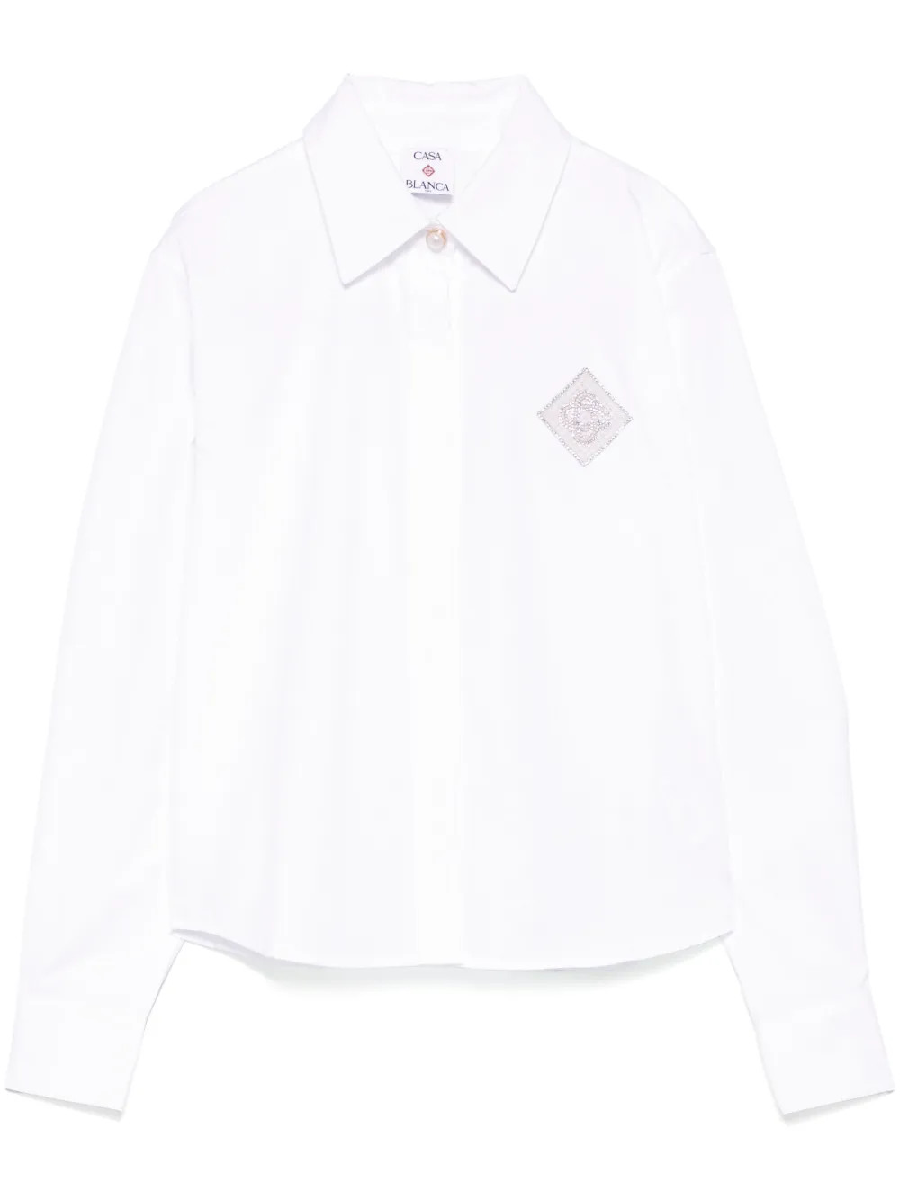 Casablanca Hemd Mit Monogramm-Stickerei | Weiß | FARFETCH DE | Farfetch Global