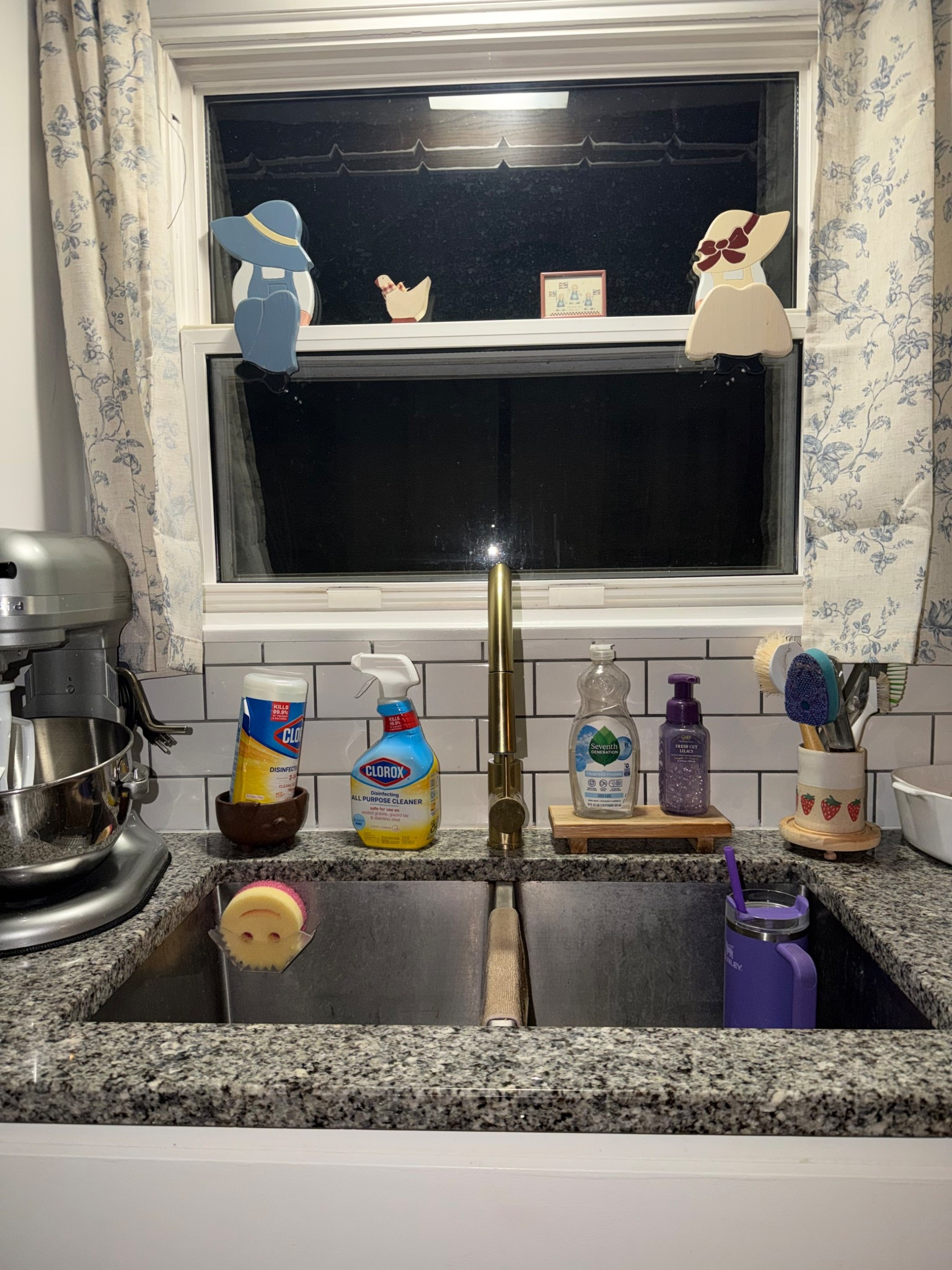 Swapped out my black faucet for this beauty from Amazon! 😍 And also added these curtains, but have a different length coming in to see which I like better! 

#LTKHome